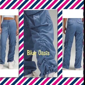 Lululemon Dance Studio Track Cargo Pants Oasis Blue XL